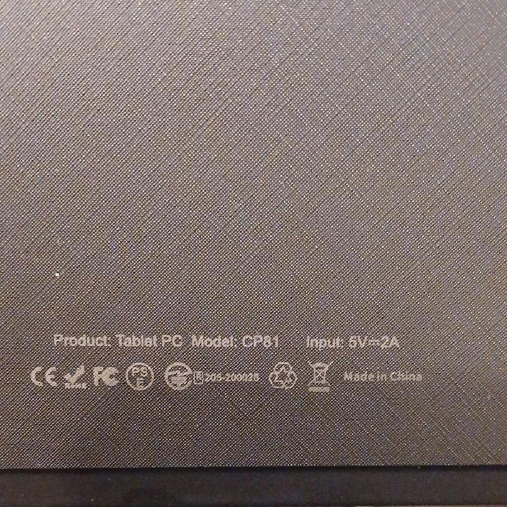 Black Tablet - CP81 Android 14.0 8 in Tablet, WiFi 6 2GB RAM 32GB ROM, 1280x800 - Picture 2 of 2